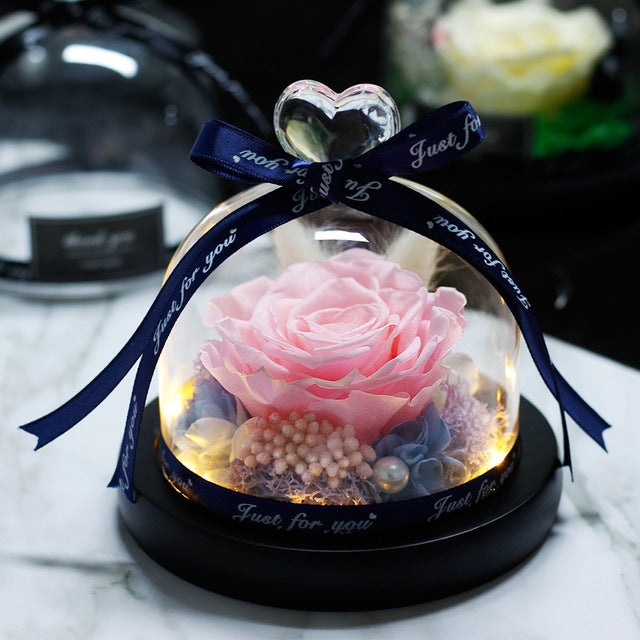 Rosa Eterna LED con Cupola