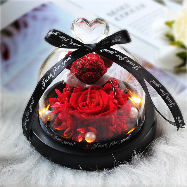 Rosa Eterna LED con Cupola