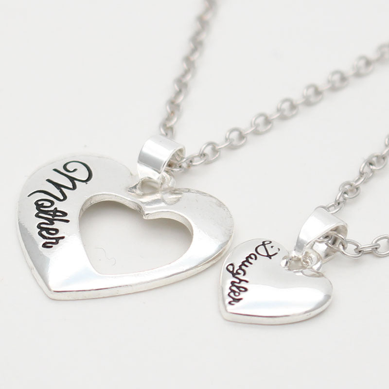 Collana Cuore Mamma e Figlia – Ciondolo Divisibile Mother Daughter Regalo Festa della Mamma