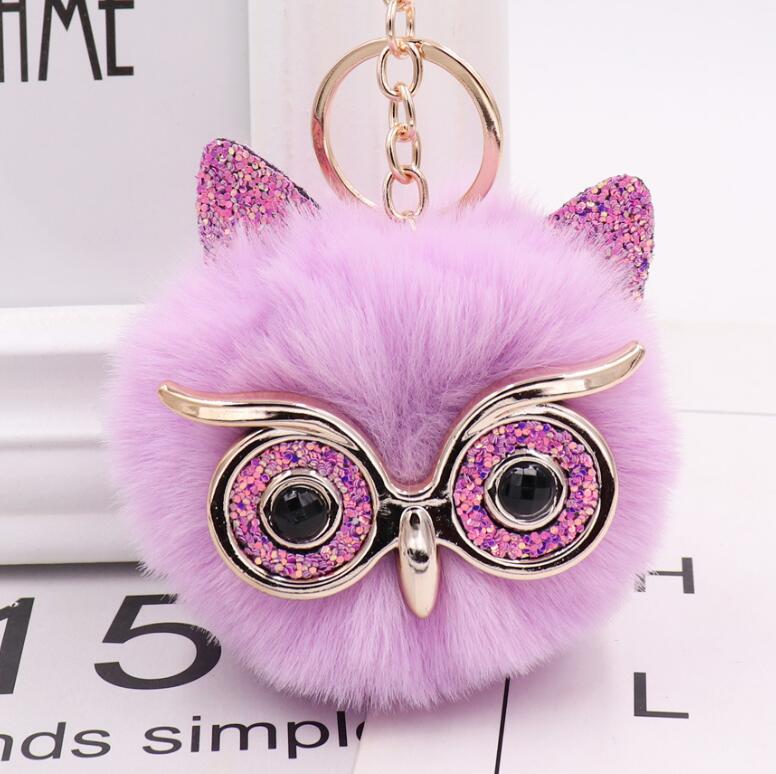 Portachiavi Peluche Gufo Colorato - Idea Regalo e Bomboniera Originale