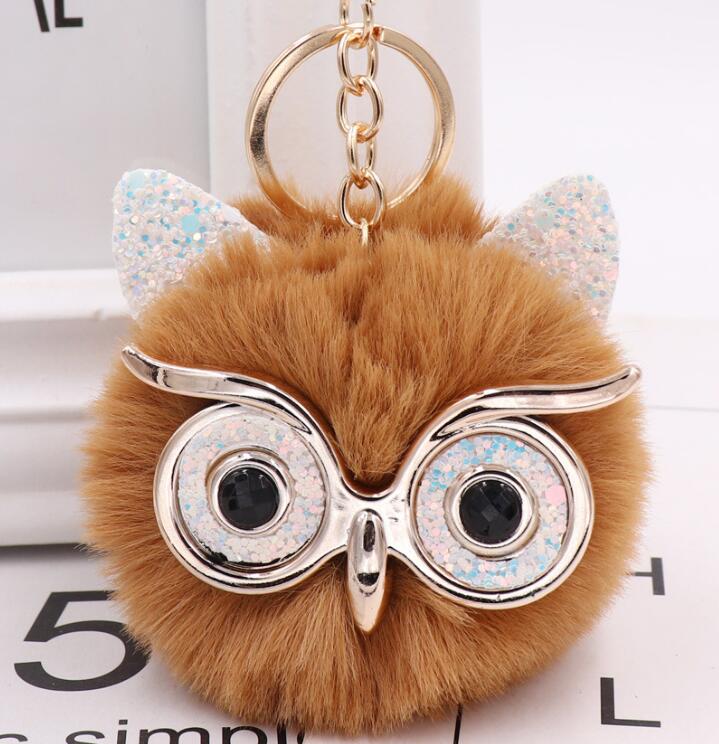 Portachiavi Peluche Gufo Colorato - Idea Regalo e Bomboniera Originale
