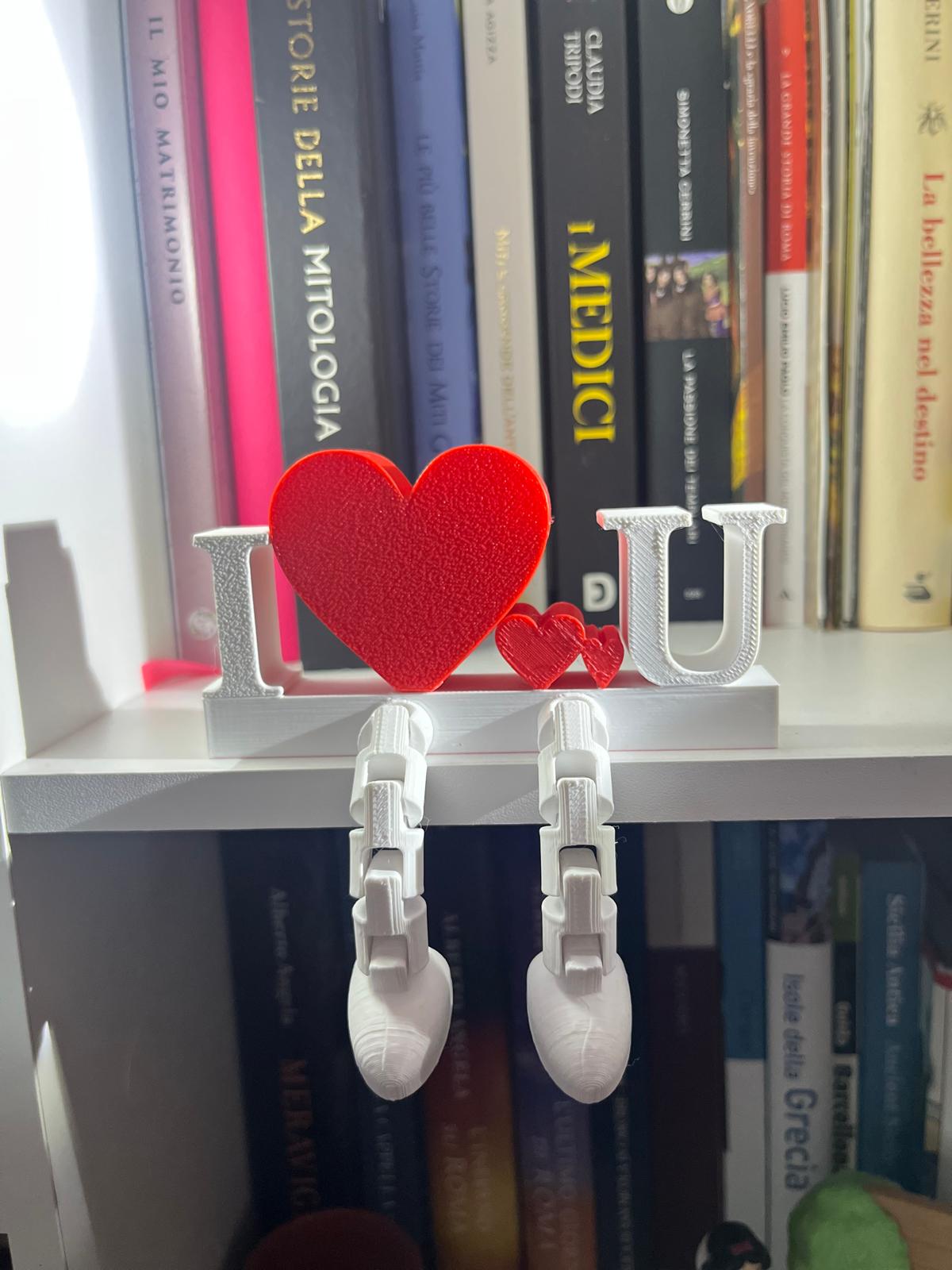 Scultura  decorativa “I ❤️ U”