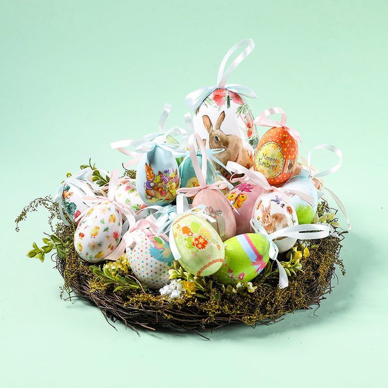 Decorazione Uovo Pasquale per la casa - Ornamenti Primaverili in resina eleganti