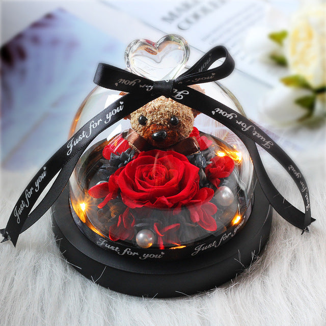 Rosa Eterna LED con Cupola
