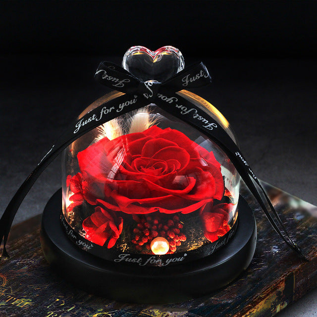 Rosa Eterna LED con Cupola