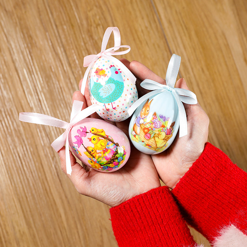 Decorazione Uovo Pasquale per la casa - Ornamenti Primaverili in resina eleganti