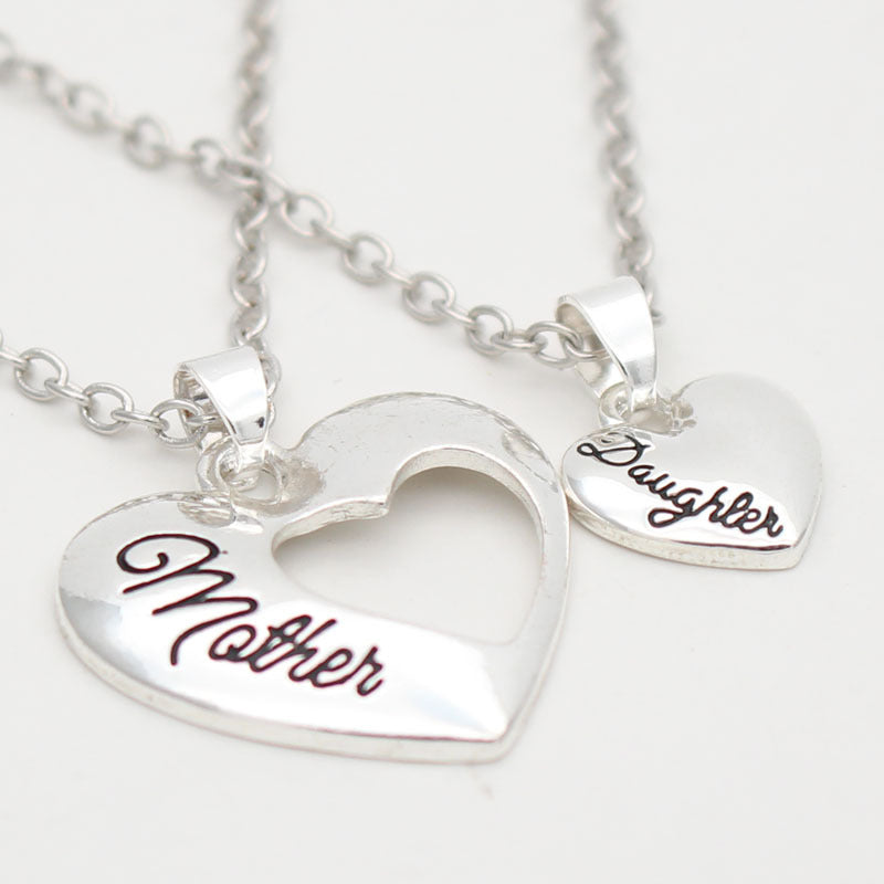 Collana Cuore Mamma e Figlia – Ciondolo Divisibile Mother Daughter Regalo Festa della Mamma