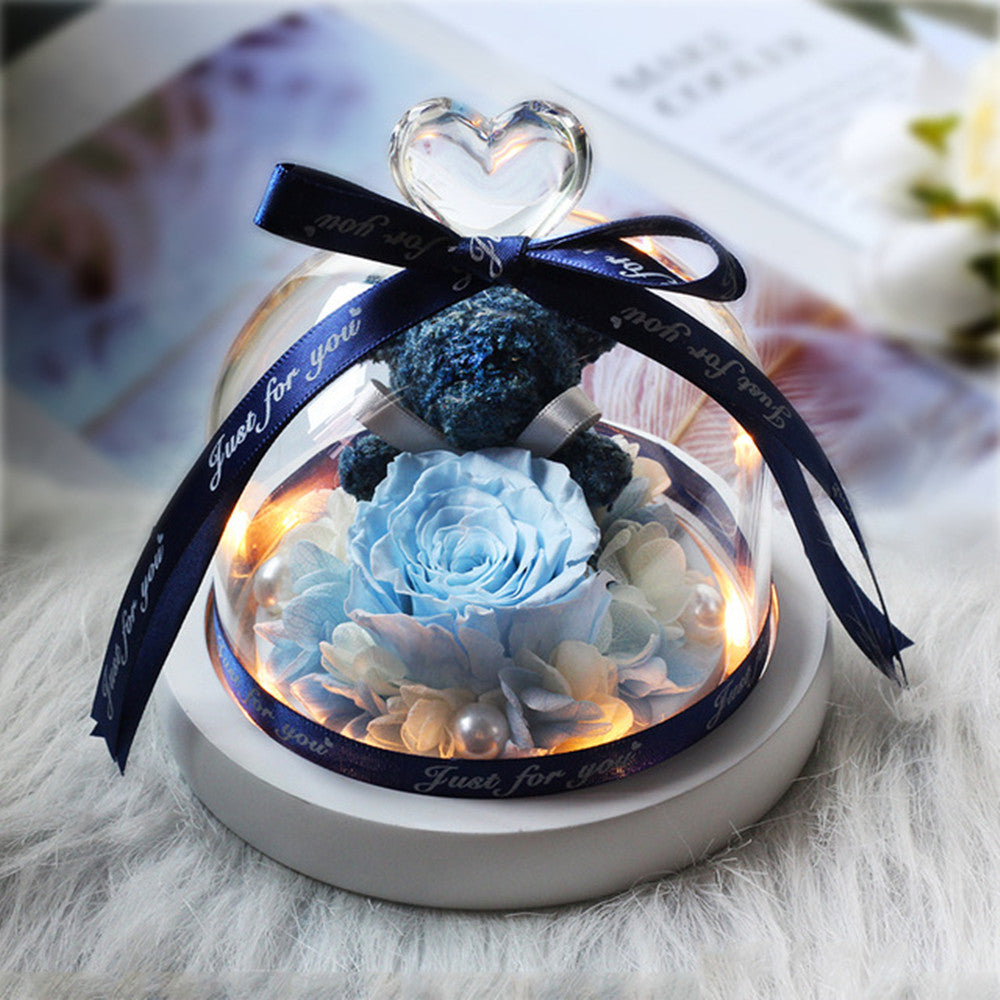 Rosa Eterna LED con Cupola