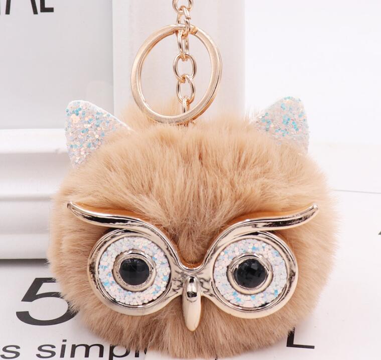 Portachiavi Peluche Gufo Colorato - Idea Regalo e Bomboniera Originale