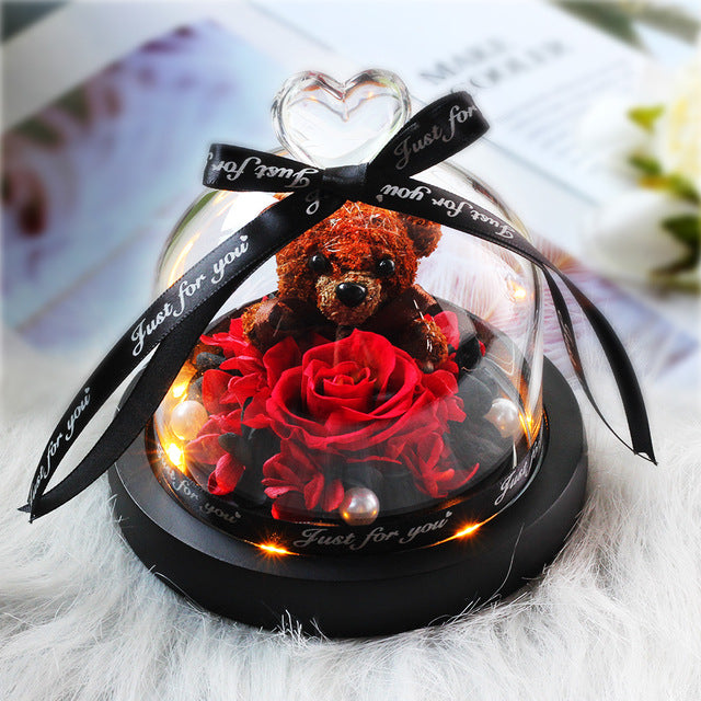 Rosa Eterna LED con Cupola