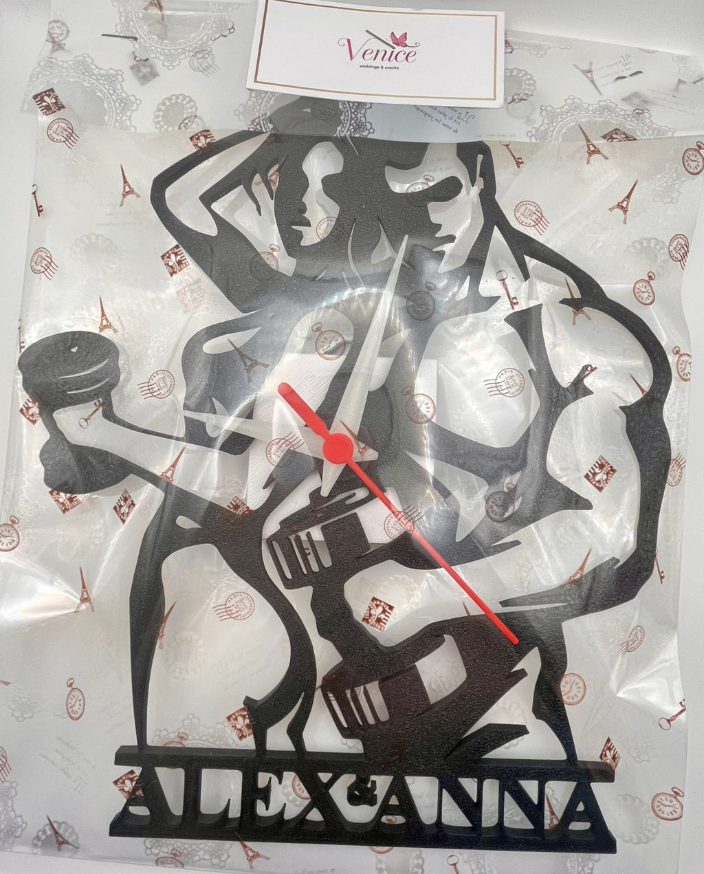 Orologio da Parete Personalizzato Fitness con Nome – Idea Regalo Palestra