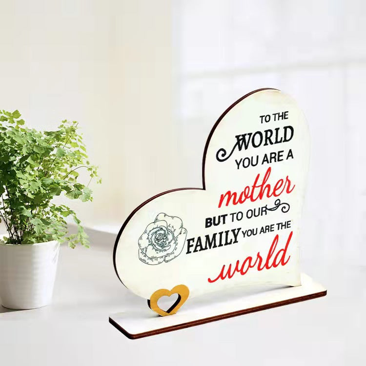 Targa Decorativa in legno per la festa della mamma