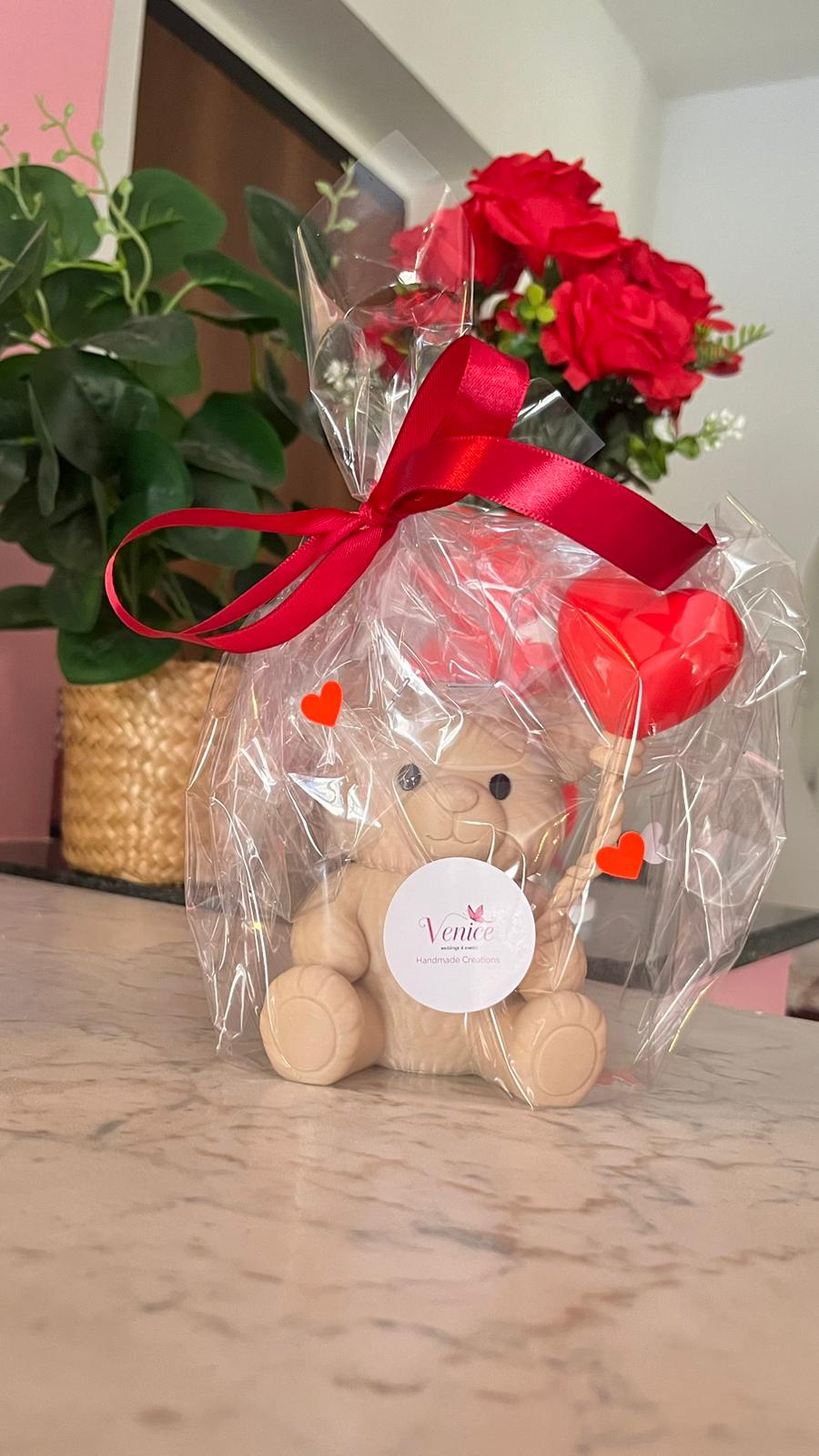 Orsetto con Palloncino a Cuore – Regalo artigianale in stampa 3D