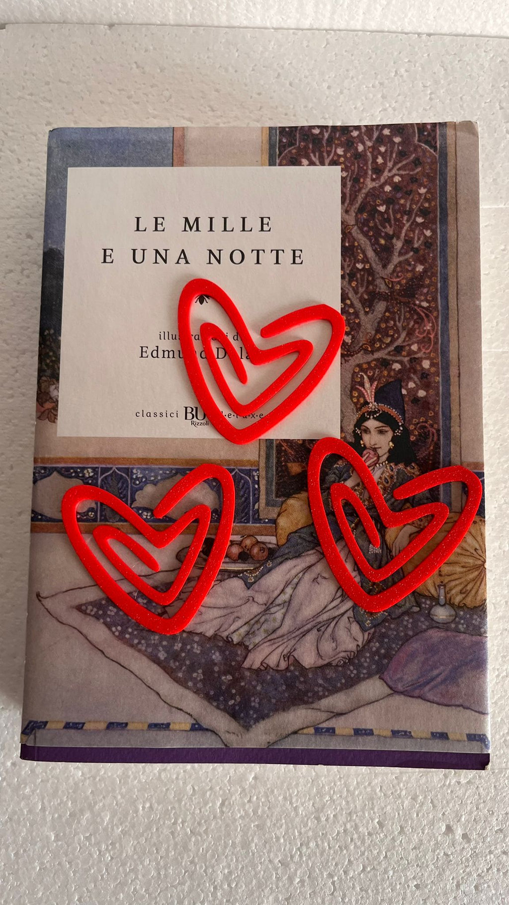 Segnalibro - tris di cuori