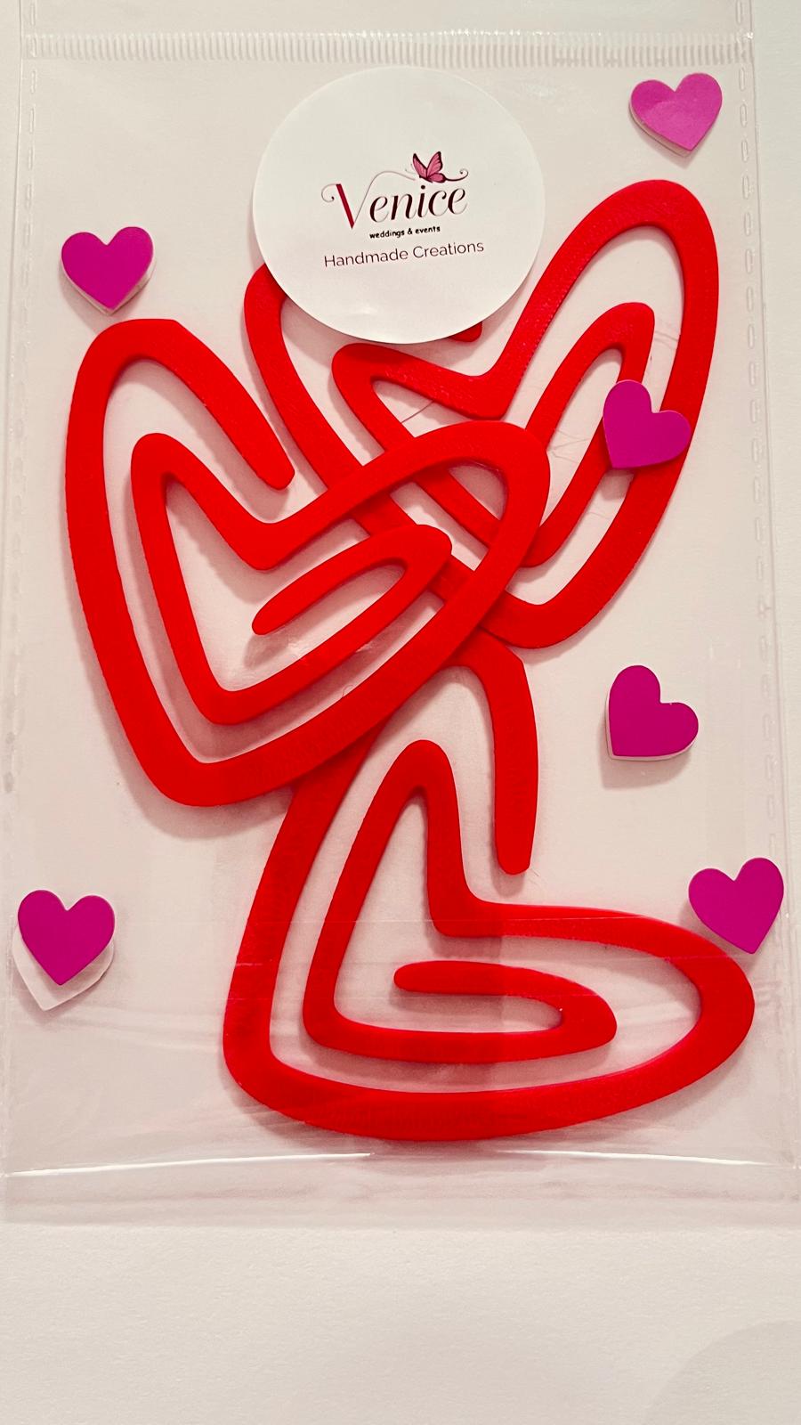 Segnalibro - tris di cuori