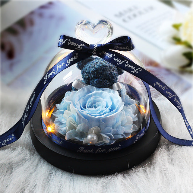 Rosa Eterna LED con Cupola