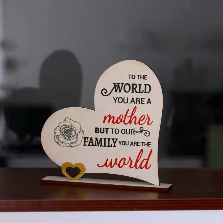 Targa Decorativa in legno per la festa della mamma