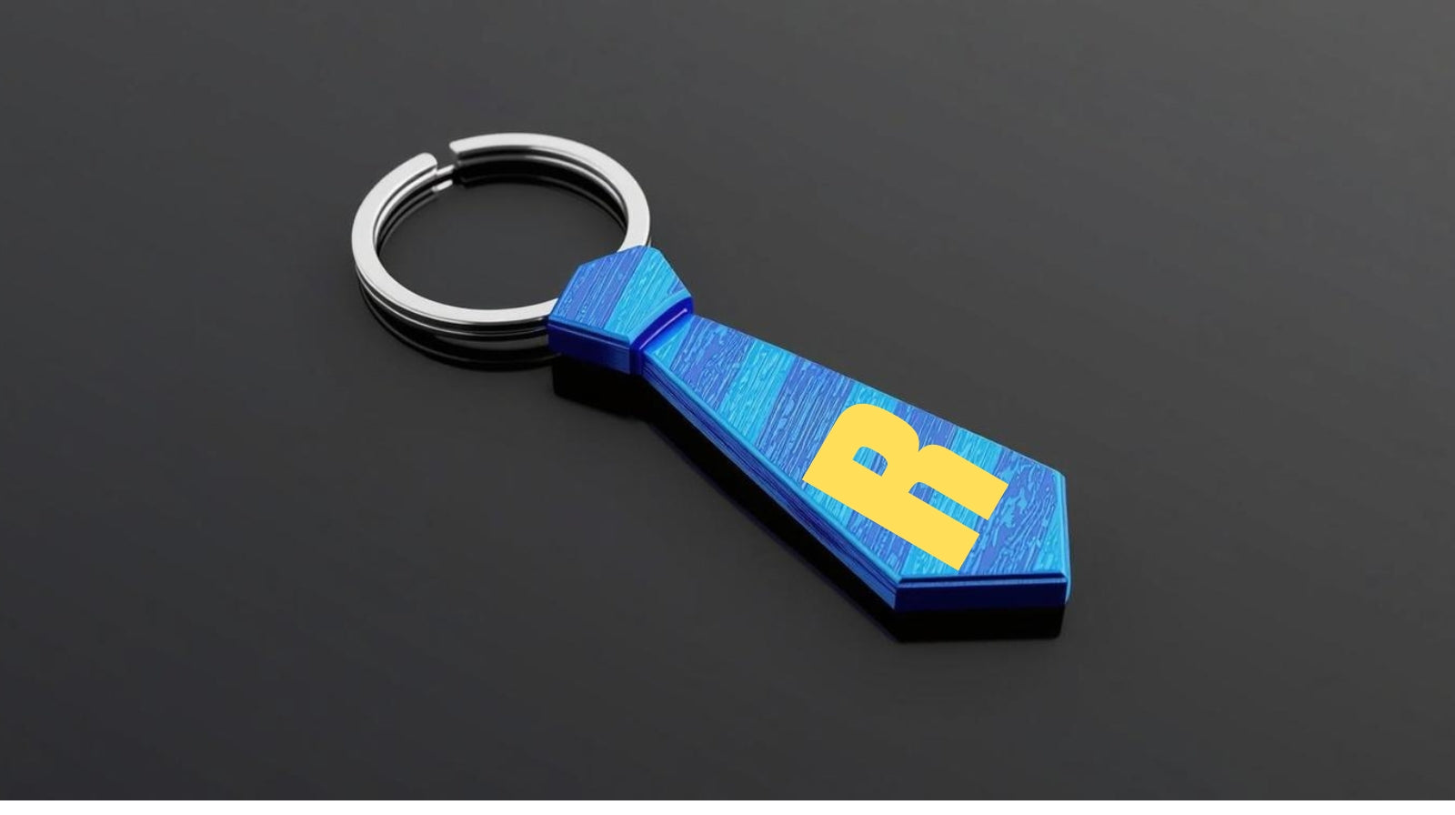 Portachiavi Personalizzato Festa del Papà – Iniziale e Colori Personalizzabili