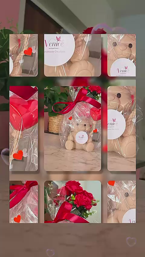 Orsetto con Palloncino a Cuore – Regalo artigianale in stampa 3D